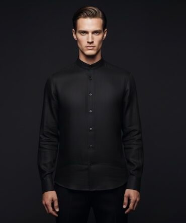 Jute Chinese Collar Shirt