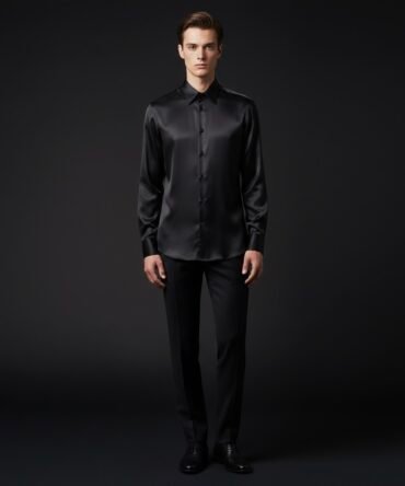 Satin Silk Classic Collar Shirt